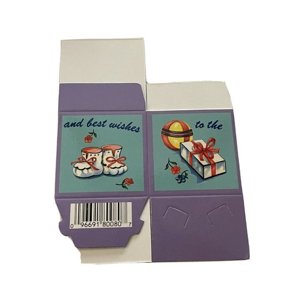 90s Vintage Shackman Baby Shower Gender favor box - Picture 3 of 5